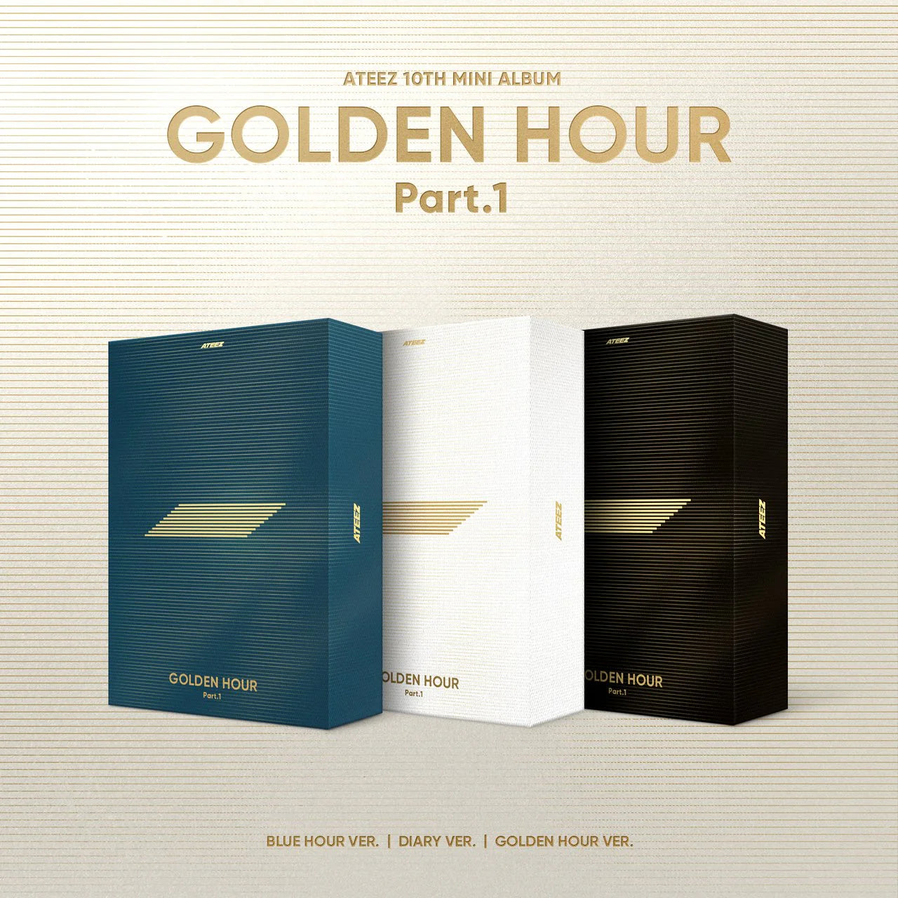 ATEEZ - Golden Hour Part 1 (10TH MINI ALBUM) – Pink Box ATEEZ - Golden Hour Part 1 (10TH MINI ALBUM) – Pink Box