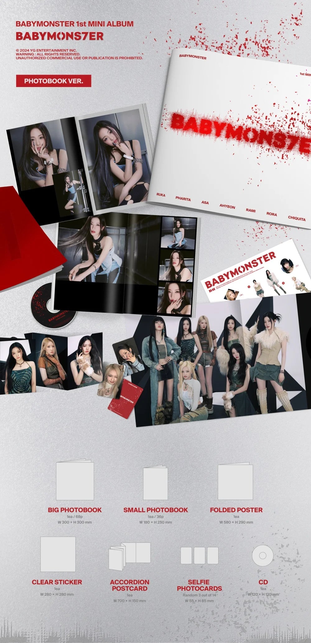 BABYMONSTER - BABYMONS7ER (1st Mini) - PHOTOBOOK VER.