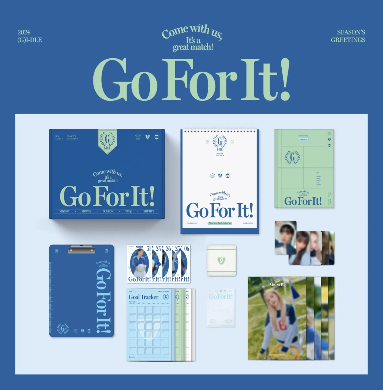 G)I-DLE | 2024 Season's Greetings: GO FOR IT! – Pink Box
