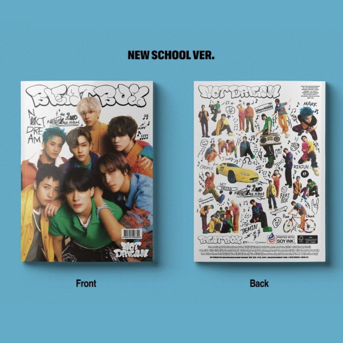 NCT DREAM album 'Beatbox' with Photobook version, displaying the album cover and a photobook.