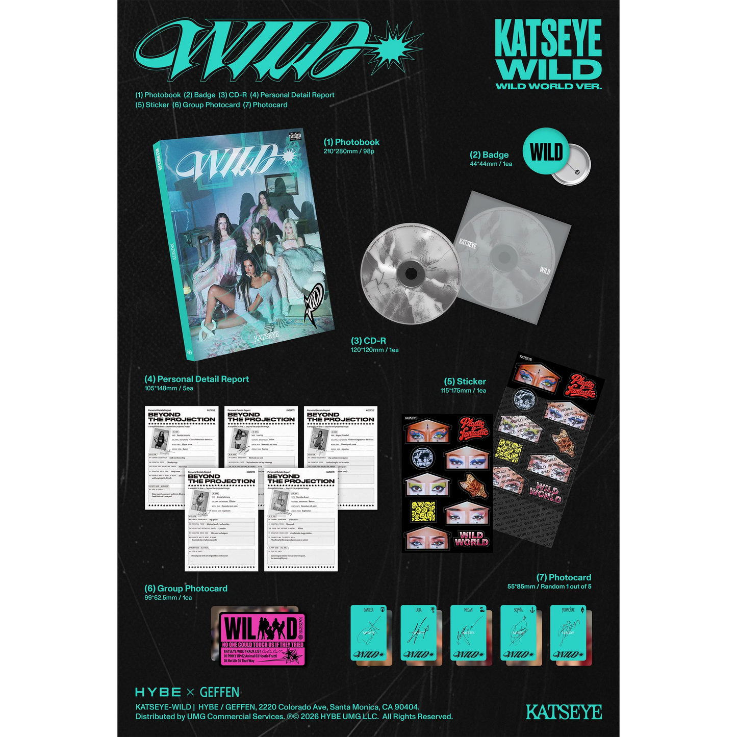 KATSEYE - 3rd EP [WILD] Wild World Version