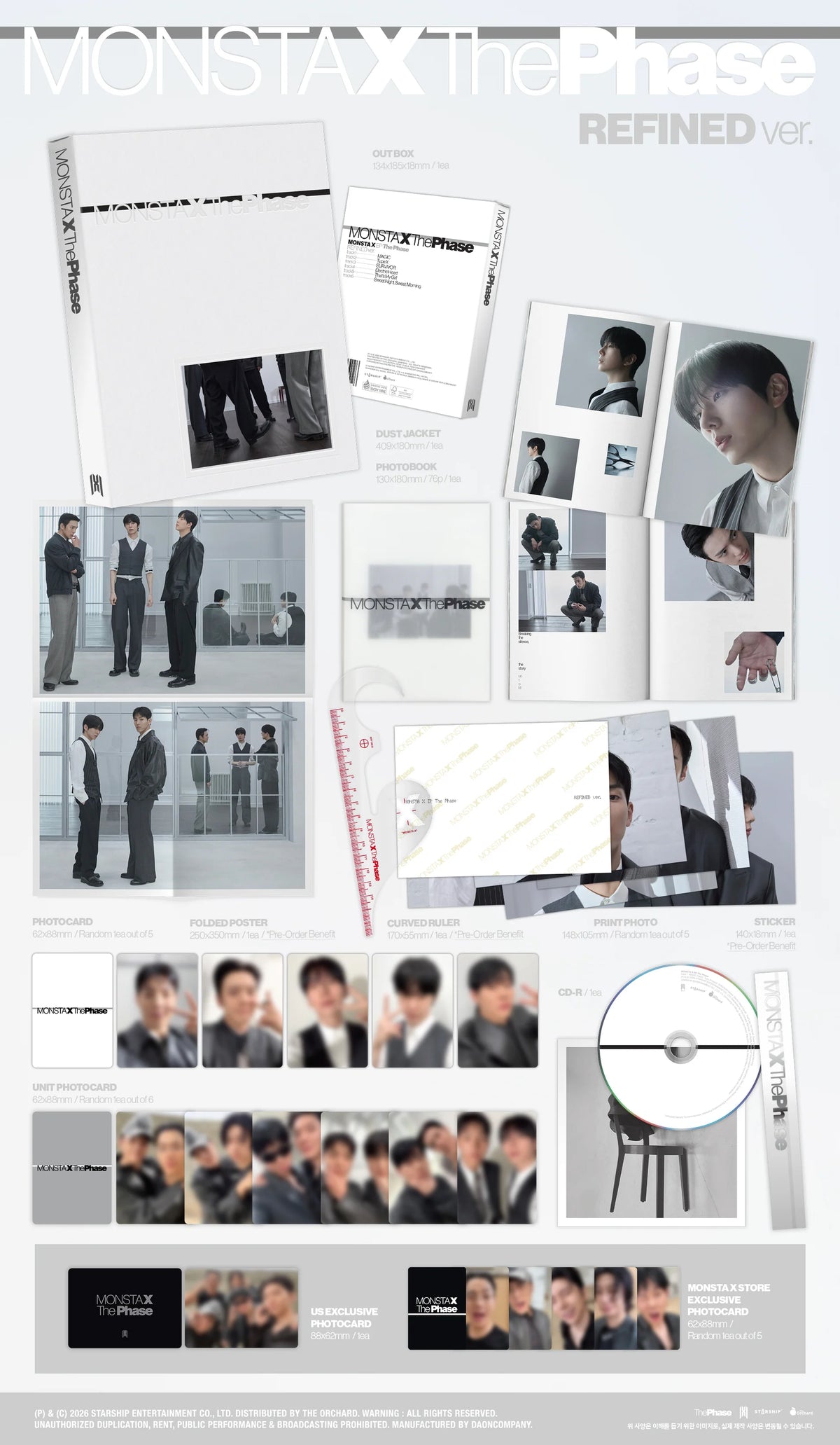 MONSTA X - 14th Mini Album [THE PHASE] Refined Version