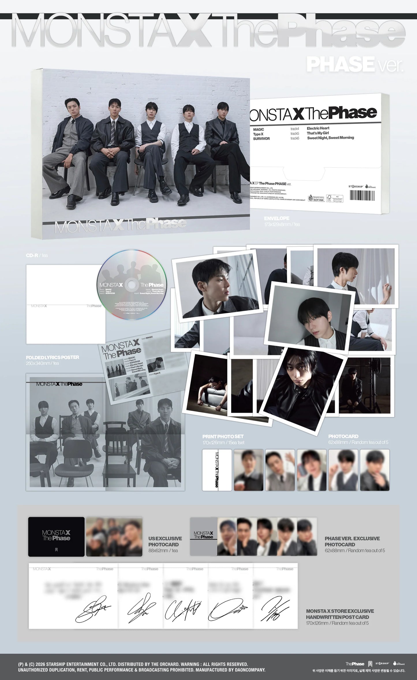 MONSTA X - 14th Mini Album [THE PHASE] Phase Version
