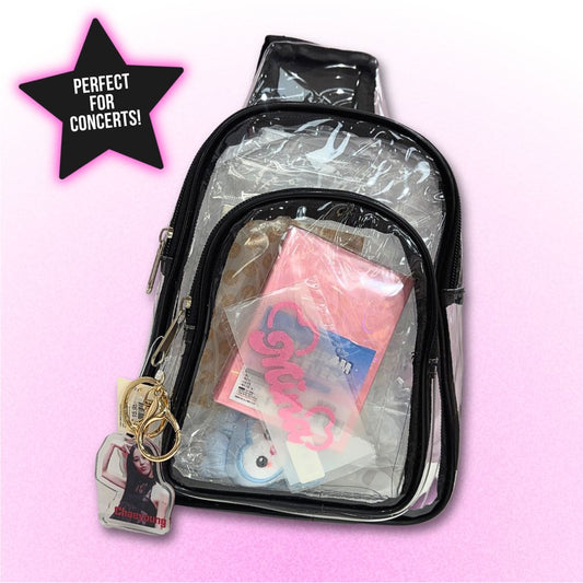 Clear Crossbody Bag with Adjustable Strap