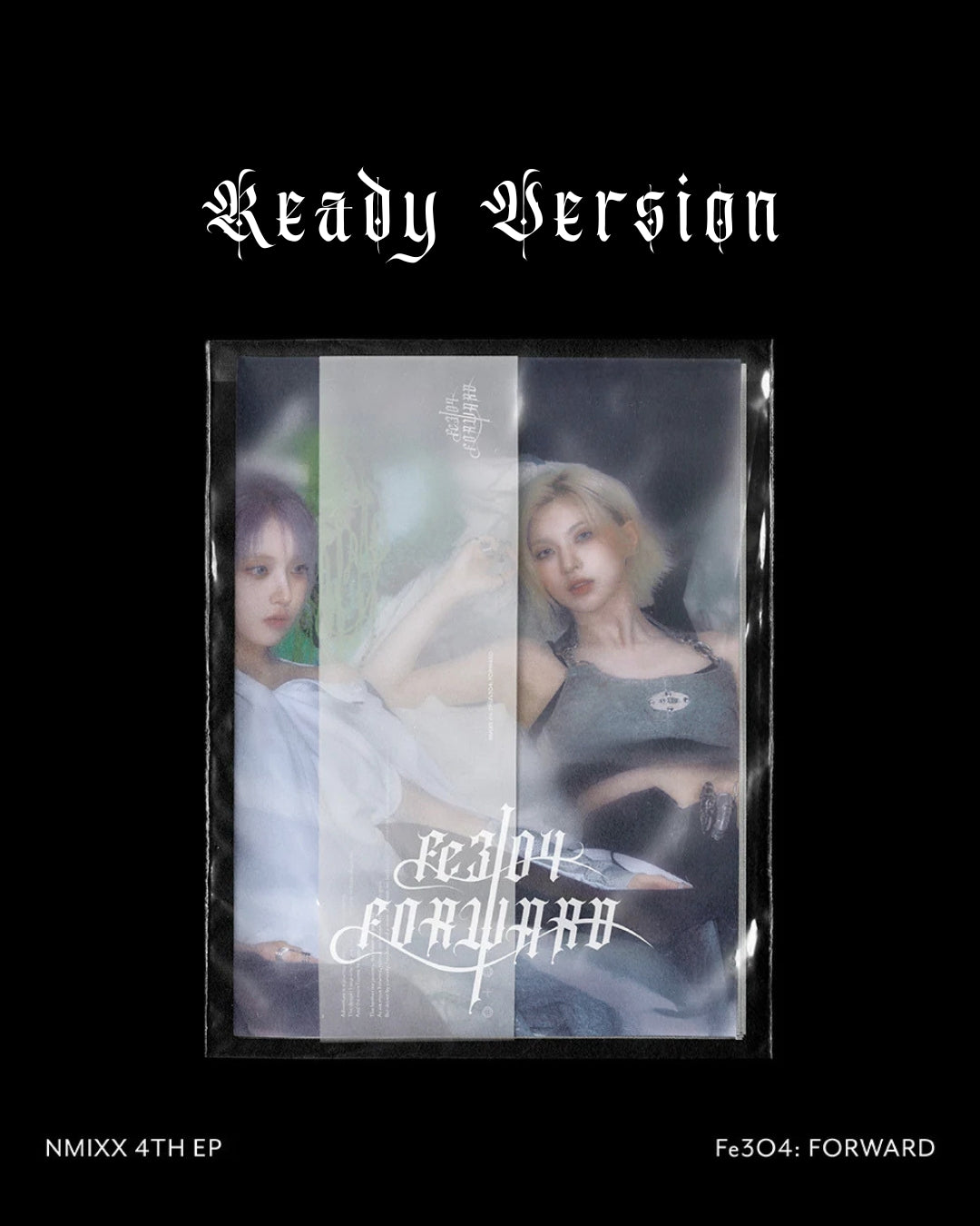 Album cover with two individuals and text 'Ready Version' on a black background