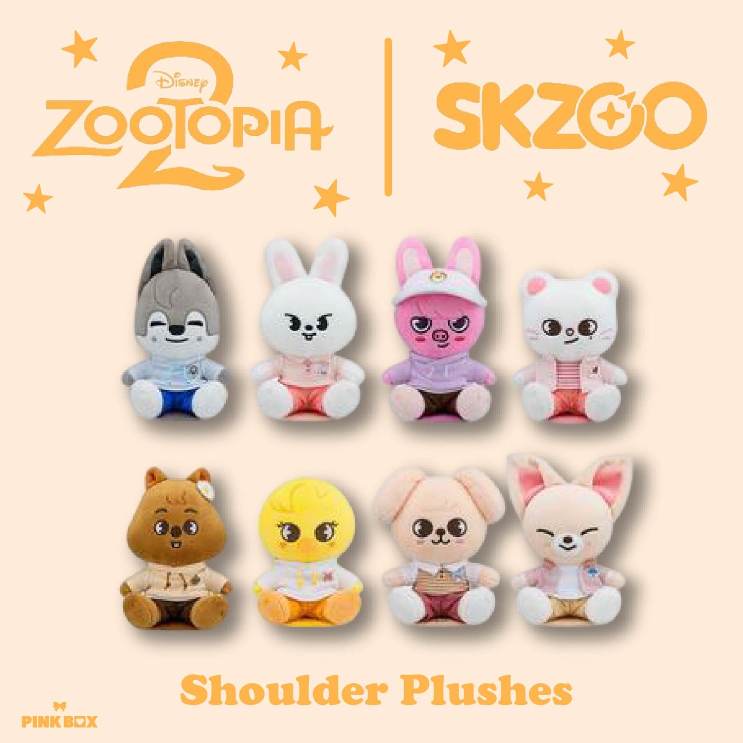 Stray Kids - Shoulder Plush [SKZOO X ZOOTOPIA 2 POP-UP Store Official MD]
