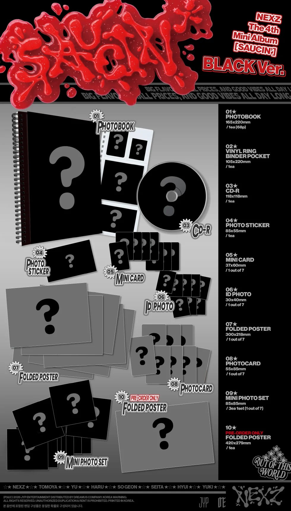 NEXZ | 4th Mini Album [SAUCIN'] Standard Version (PRE-ORDER)