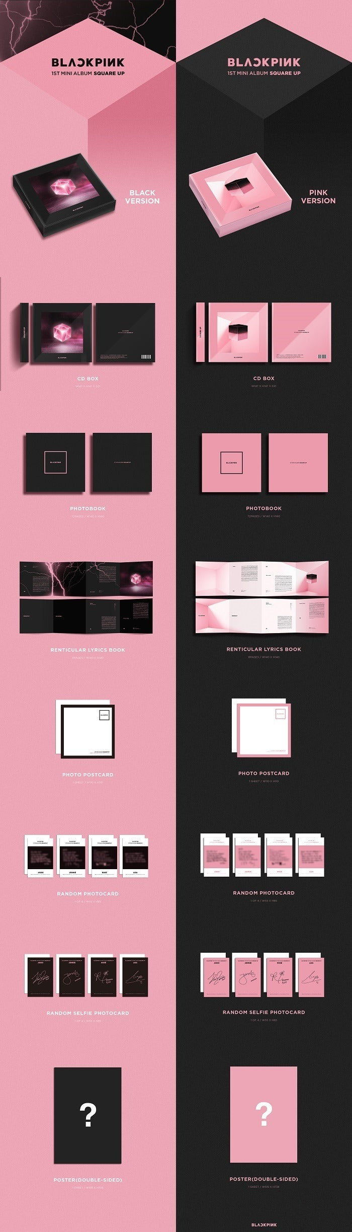 BLACKPINK - SQUARE UP (1st Mini Album)