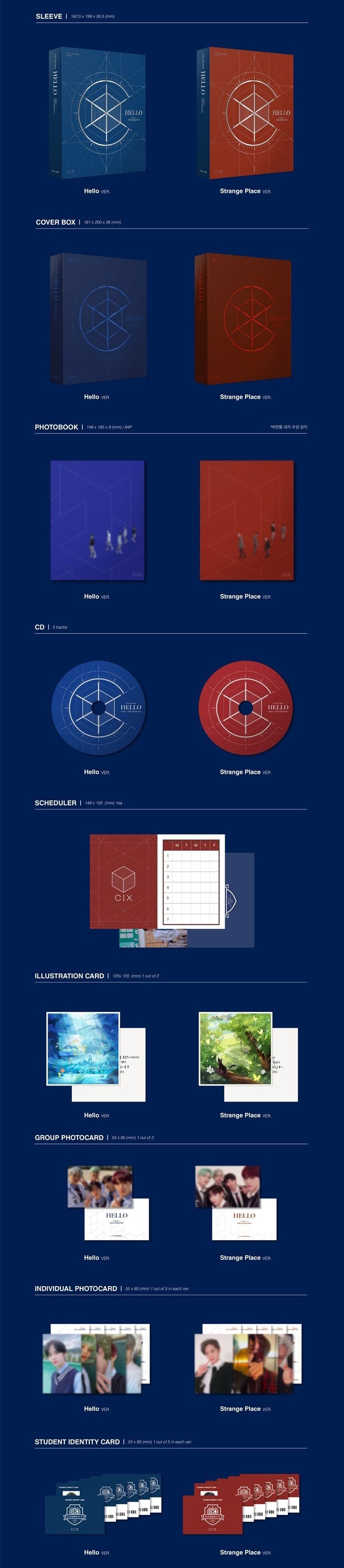 CIX - HELLO CHAPTER 2. [HELLO, STRANGE PLACE] (2ND EP)