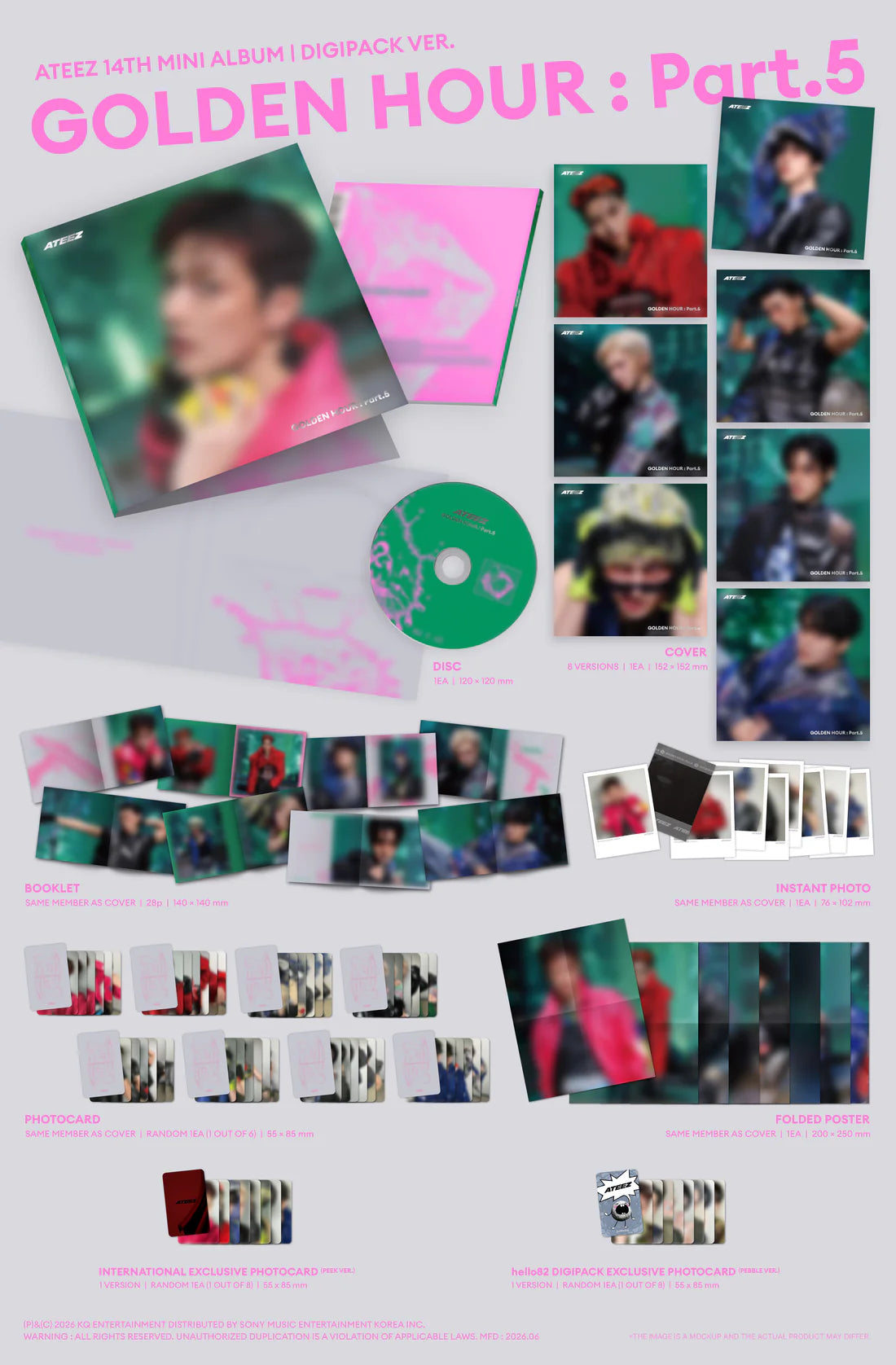 ATEEZ | Golden Hour: Part 5 (Digipack Member Version) | PREORDER