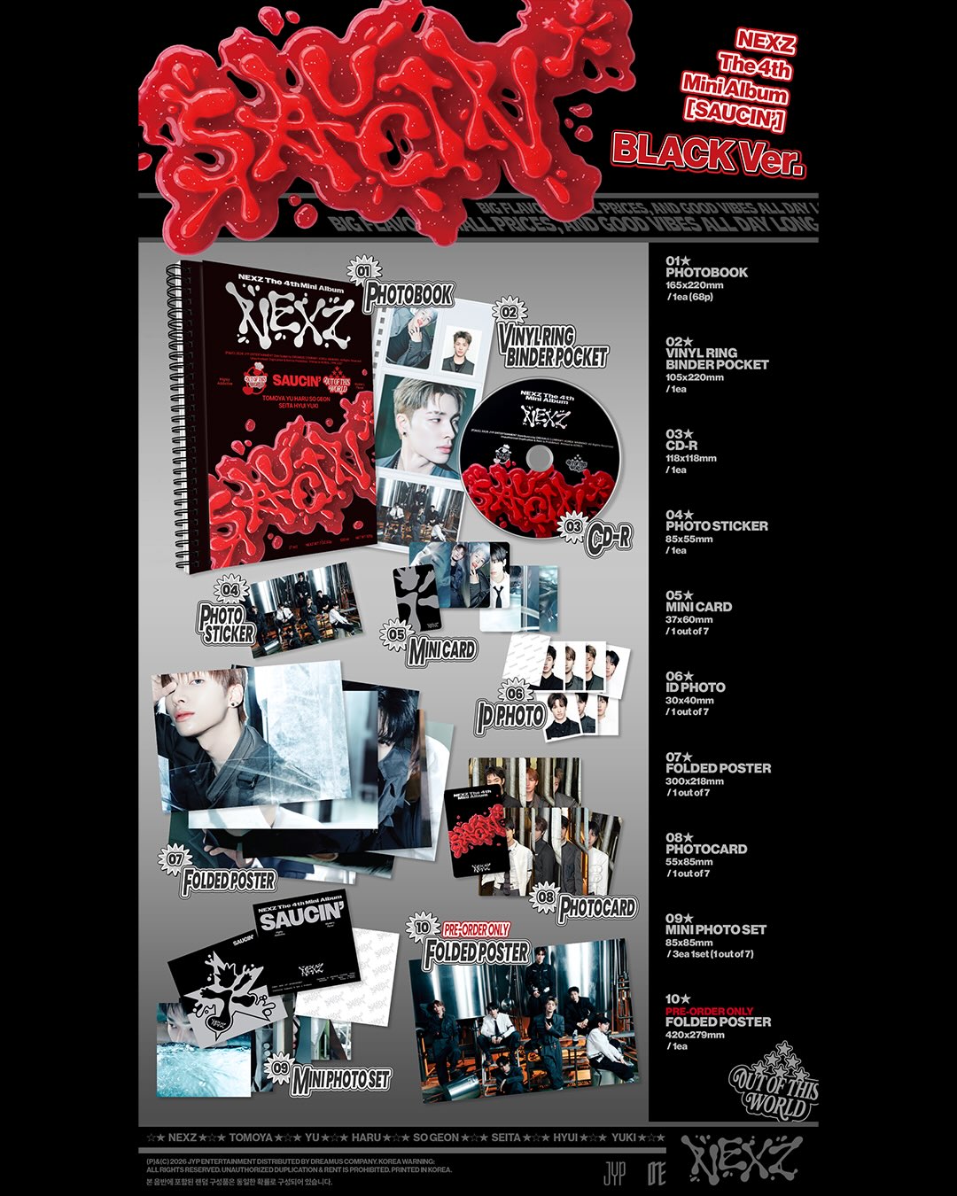 NEXZ | 4th Mini Album [SAUCIN'] Standard Version