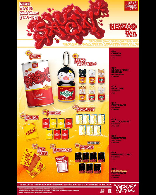 NEXZ | 4th Mini Album [SAUCIN'] Nexzoo Version (PRE-ORDER)