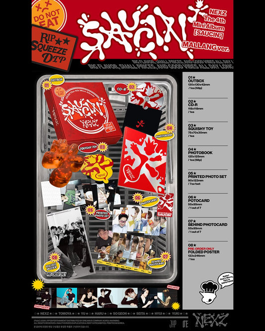 NEXZ | 4th Mini Album [SAUCIN'] Mallang Version (PRE-ORDER)