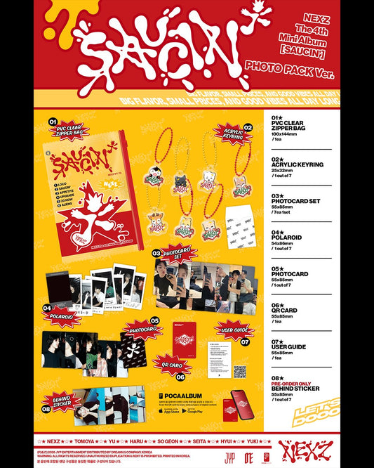 NEXZ | 4th Mini Album [SAUCIN'] Photo Pack Version (PRE-ORDER)