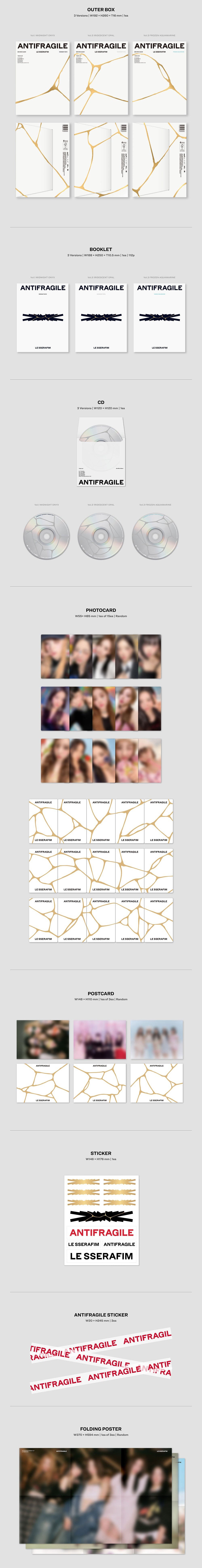 LE SSERAFIM | 2nd Mini Album: ANTIFRAGILE