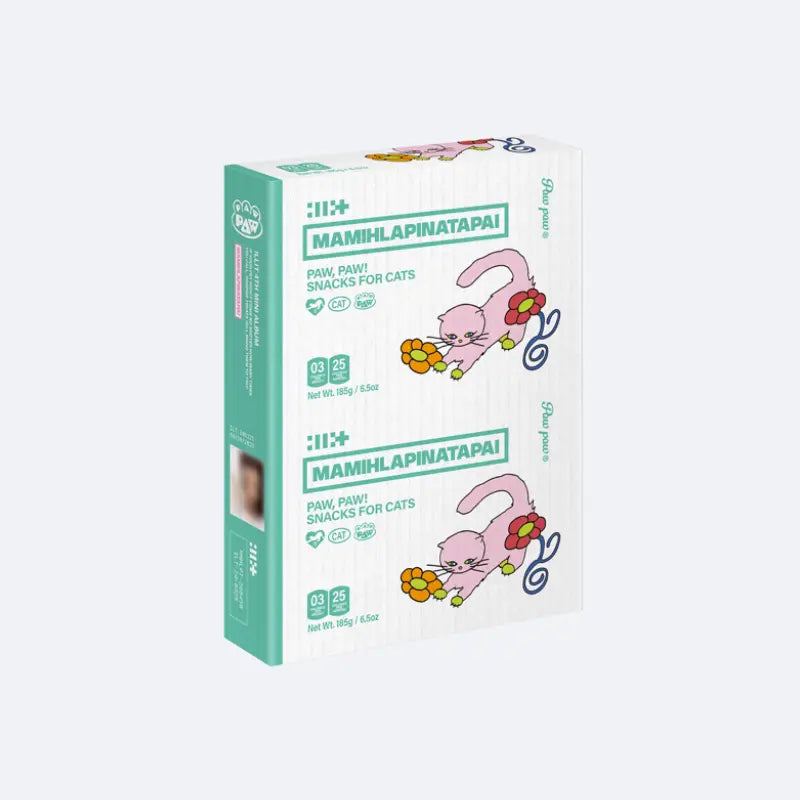 Teal colorful box packaging for Illit's Mamihlapinatapai