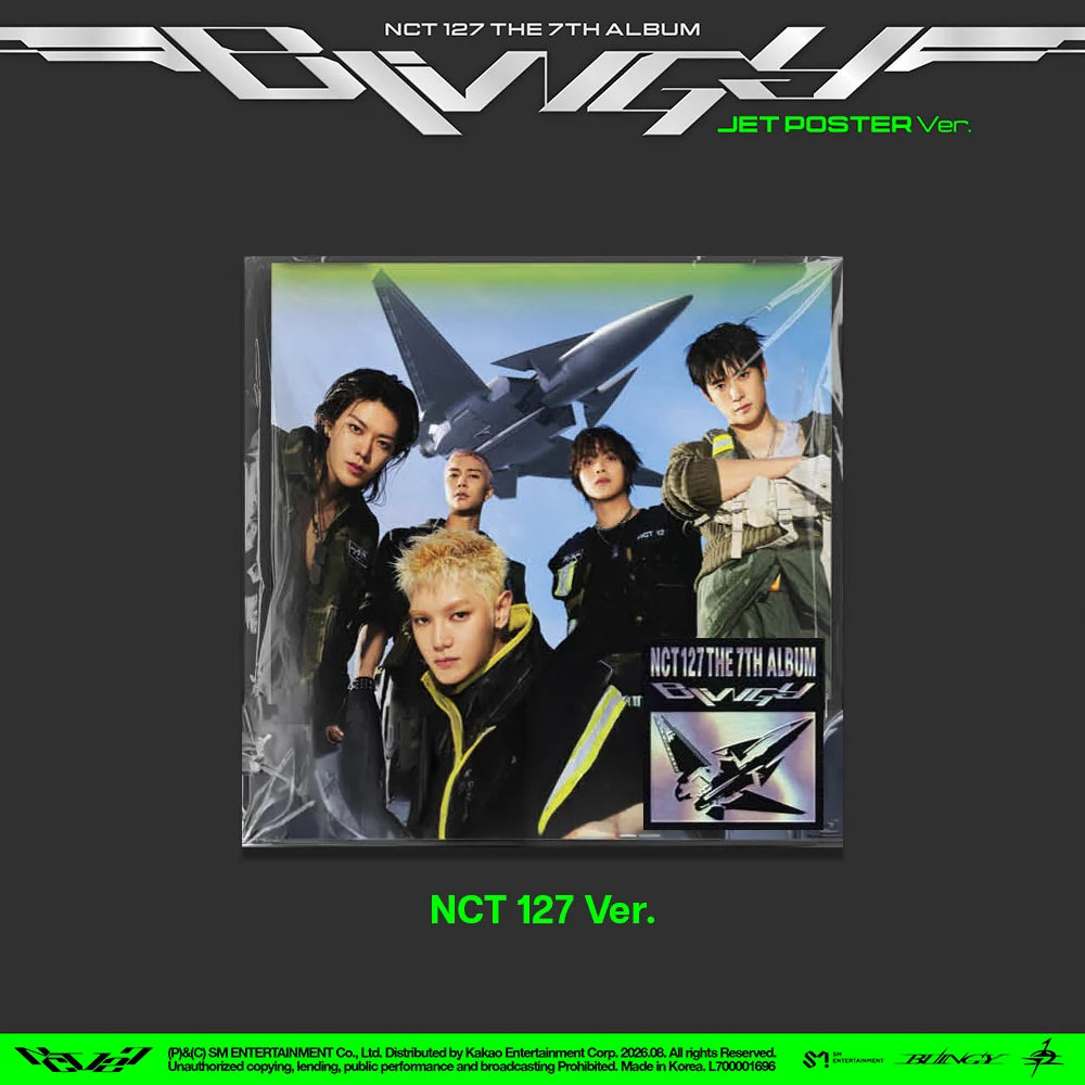 NCT 127 - The 7th Album [BLINGY] Jet Poster Version