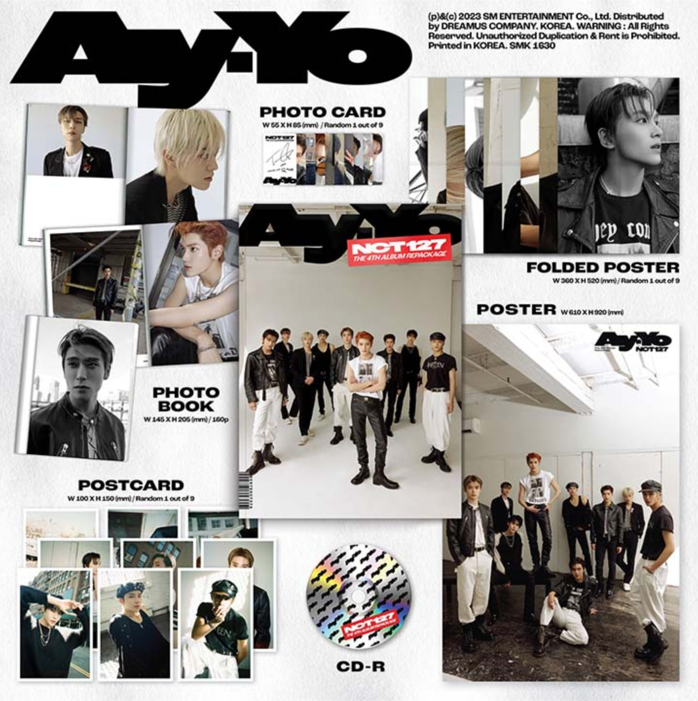 NCT 127 | 4th Album Repackage: Ay-Yo | PHOTOBOOK VER. – Pink Box