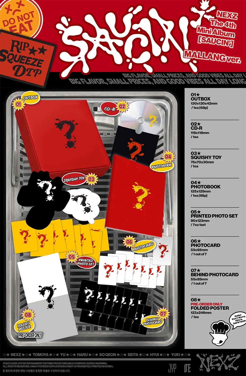 NEXZ | 4th Mini Album [SAUCIN'] Mallang Version (PRE-ORDER)