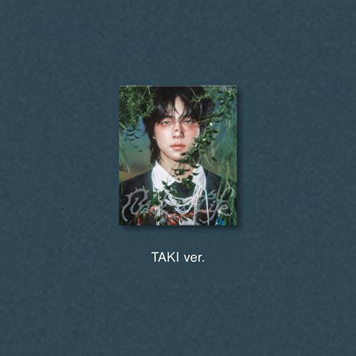 &Team Back to Life album with a image of a person with text 'TAKI ver.' on a textured blue background