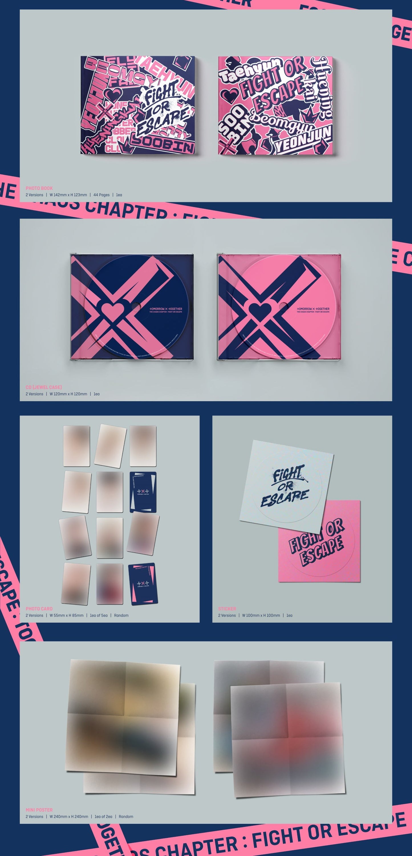 TOMORROW X TOGETHER (TXT) - Chaos Chapter: Fight or Escape (TOGETHER VER.)