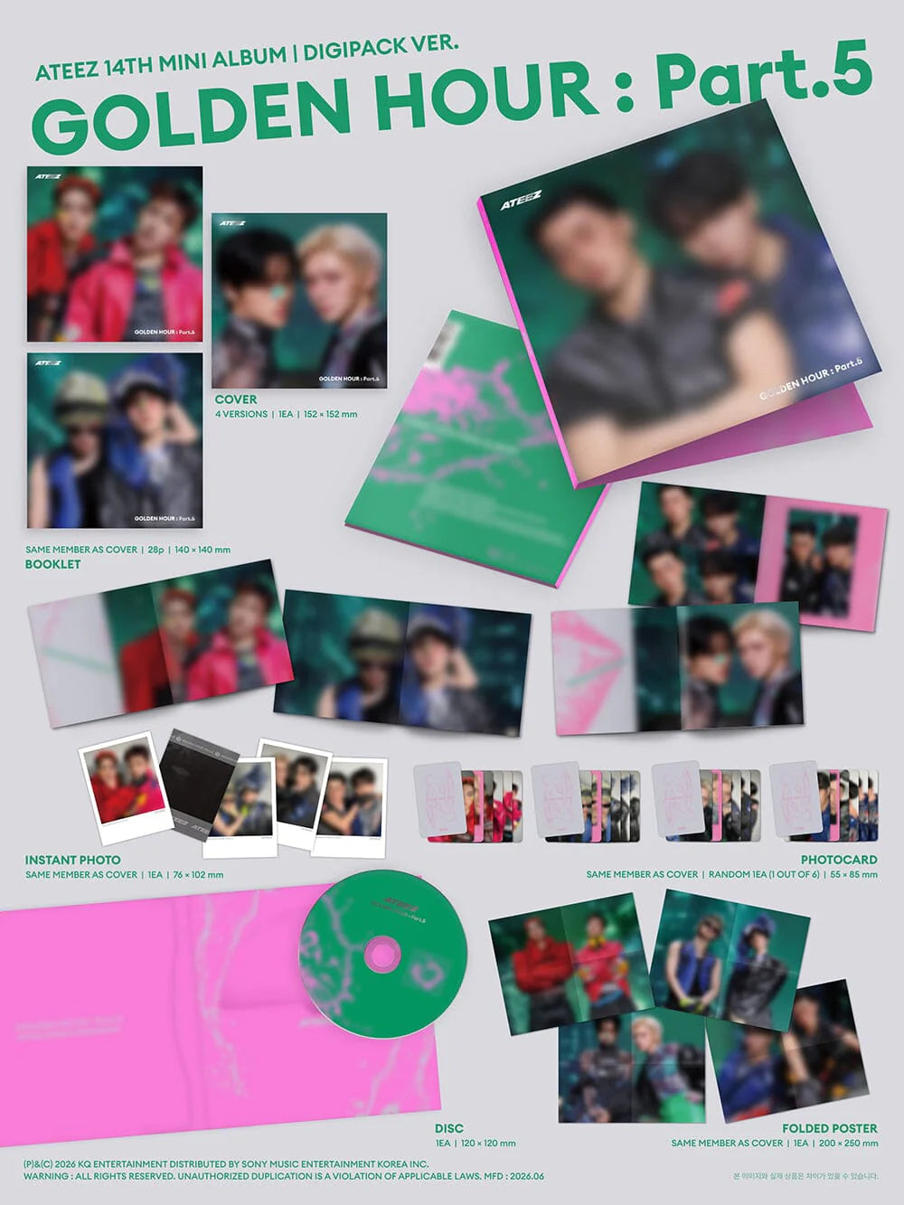 ATEEZ | Golden Hour: Part 5 (Digipack Unit Version) | PREORDER