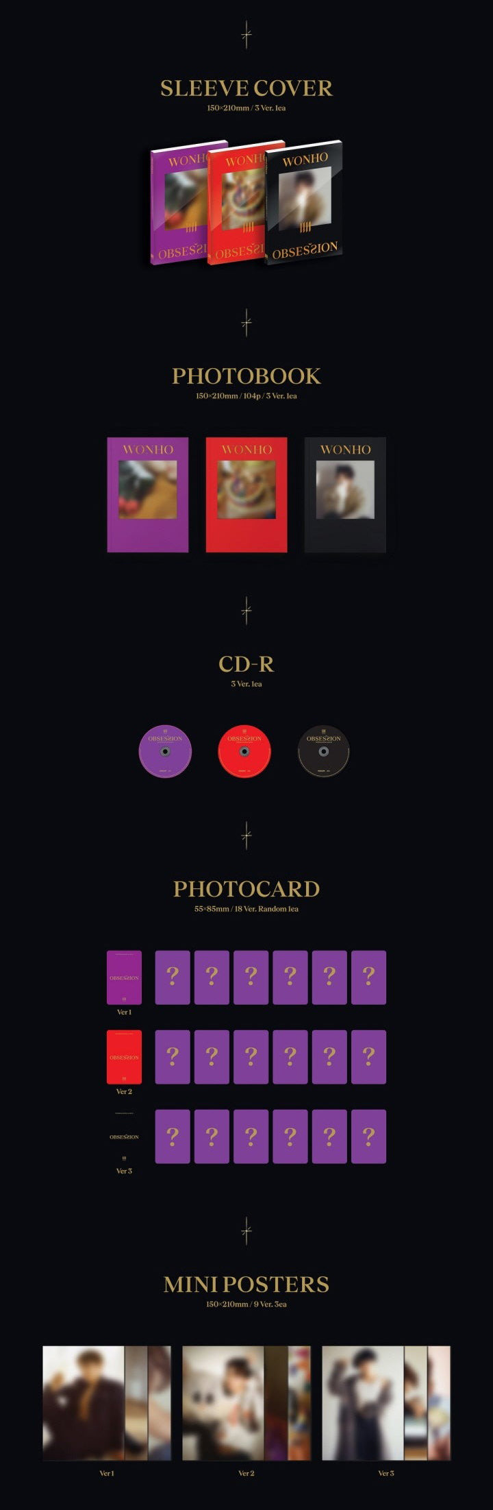 WONHO | 1st Single Album: OBSESSION